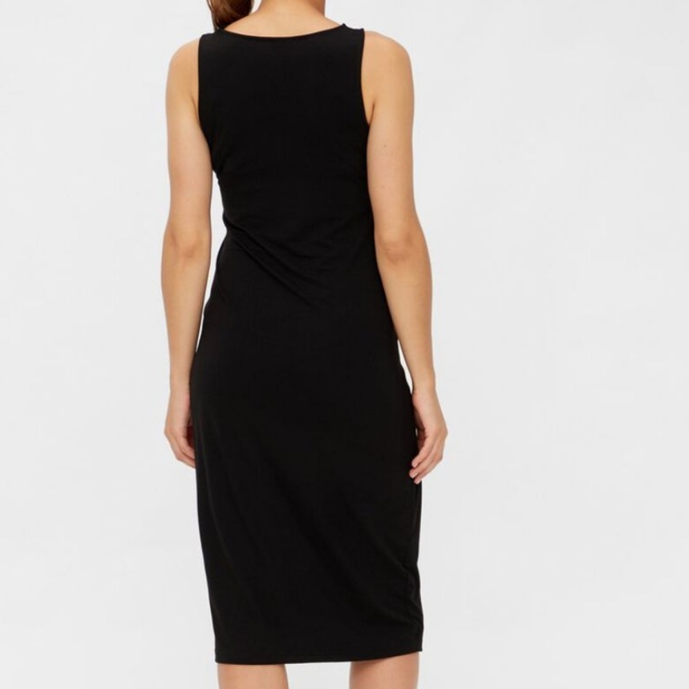 ASOS Mamalicious Knot Detailed Maternity Midi Dress Size Large - Picture 2 of 11